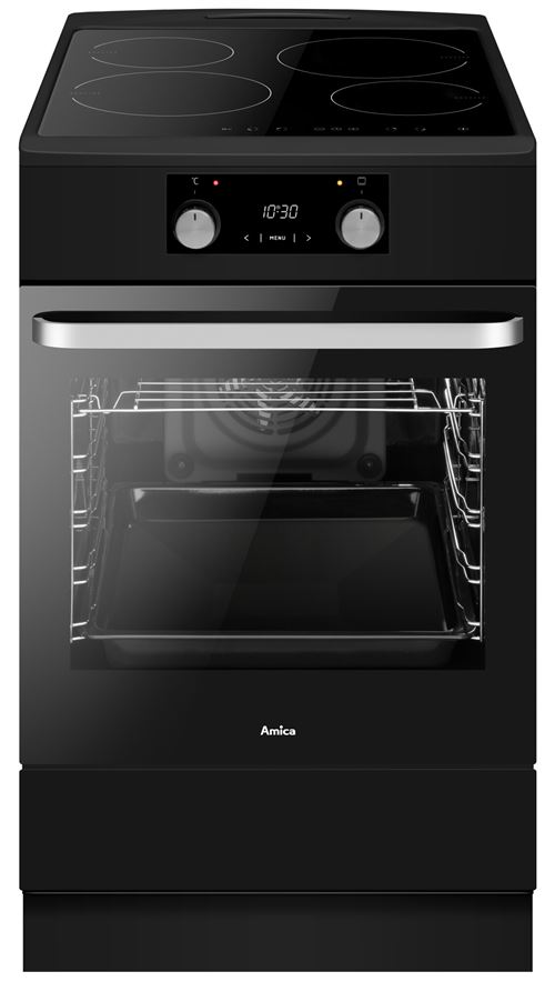 Cuisinière Induction Amica Acid605N 10600 W Noir Mat