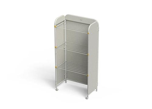 Eclipse 3-Tier Clothes Airer With Screen, Ecru