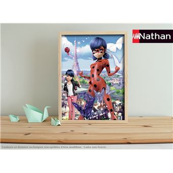 Puzzle 250 pièces Nathan Miraculous Ladybug protège Paris