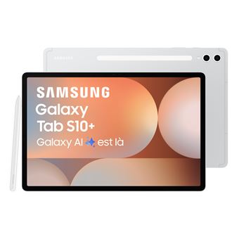 Tablette tactile Samsung Galaxy Tab S10+ 12,4" Wifi 256 Go Argent - 1