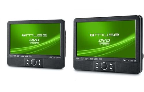 Lecteur DVD portable Muse M-990 CVB Double écran 9 Noir