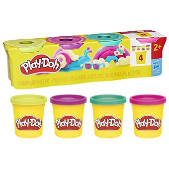 Pack de 4 pots de pâte à modeler Play-Doh Confettis - Pâte à modeler - Achat & prix