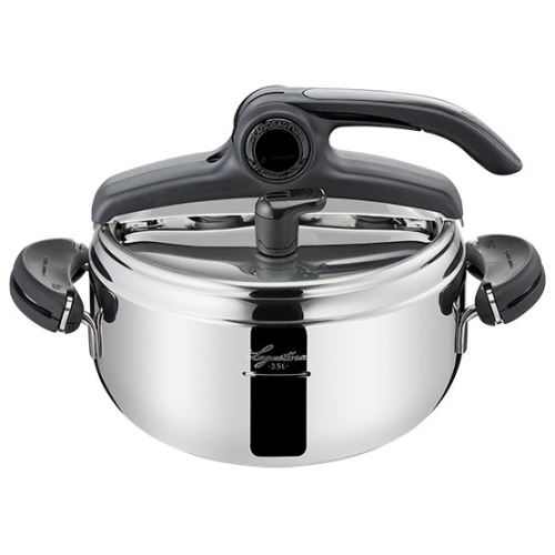 Autocuiseur 3,5L Lagostina Mia Lagoeasy Up Argent et Noir