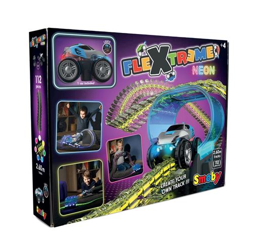 Smby Circuit Voitures Smoby Flextreme Néon Set
