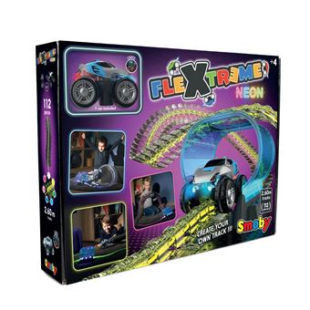 Circuit voitures Smoby FleXtreme Néon Set