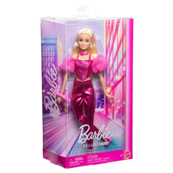 MATTEL Poupée Barbie de Luxe Style Tenue Rose métallisée