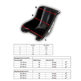 Siège Baquet Karting Oplite Noir