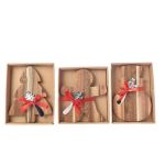 Set assiette fromage acacia naturel Kaemingk