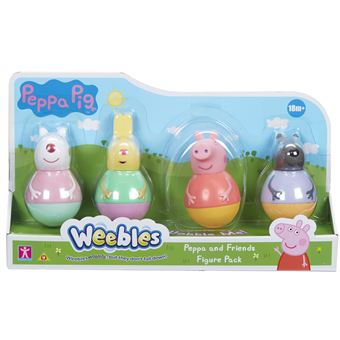 Jouets à bascule Giochi Preziosi Weebles Peppa Pig Coffret 4 personnages Modèle aléatoire