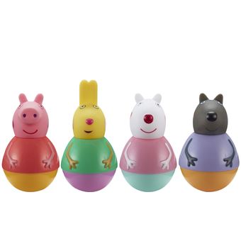Jouets à bascule Giochi Preziosi Weebles Peppa Pig Coffret 4 personnages Modèle aléatoire