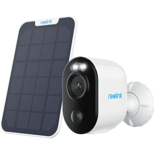 Caméra extérieure - B310 - Panneau solaire - Blanc