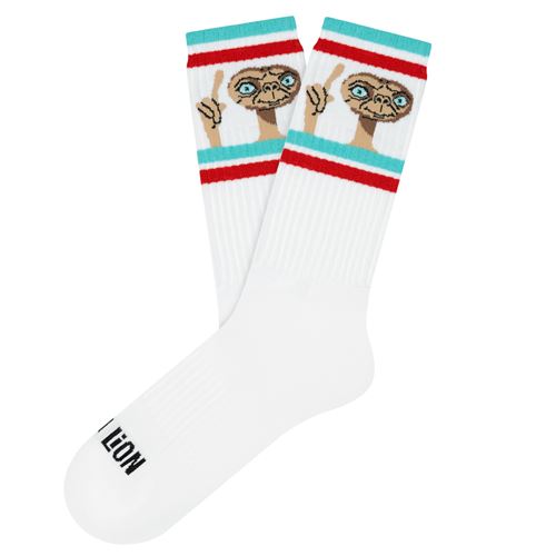 Chaussettes Jimmy Lion Athletic ET Phone Home Taille L Blanc