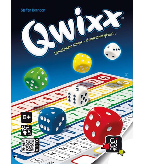 Recharge bloc de score pour le jeu Qwixx Gigamic