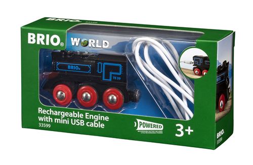 BRIO LOCOMOTIVE RECHARGEABLE - NOUVEAU