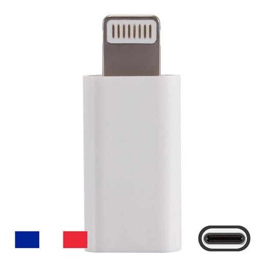Adaptateur iPhone vers USB-C Charge et Synchronisation - Noir