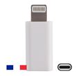 Adaptateur USB type C vers LIGHTNING mâle blanc pour iPhone 14 13 12 11 XR X 8 8 Plus 7 7 Plus 6 6S Plus SE ®Stargift