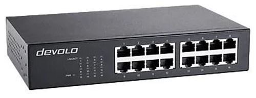 devolo Gigabit Ethernet Switch 16 Port unmanaged switch Gigabit Ethernet commutateur reseau 1.000 Mbits/ sans ventilateur - vue 2