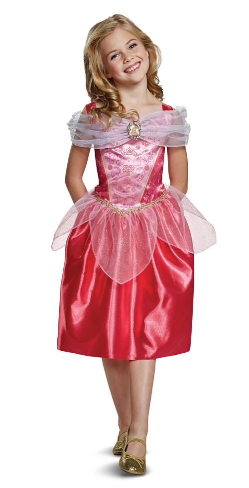 Déguisement enfant Disney Princesses Aurore Classique La Belle au Bois Dormant 5-6 ans