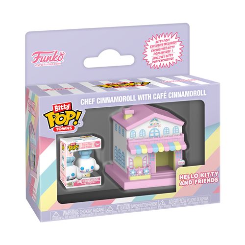 Figurine Funko Bitty Pop Town Sanrio Chef Cinnamoroll with Café Cinnamoroll