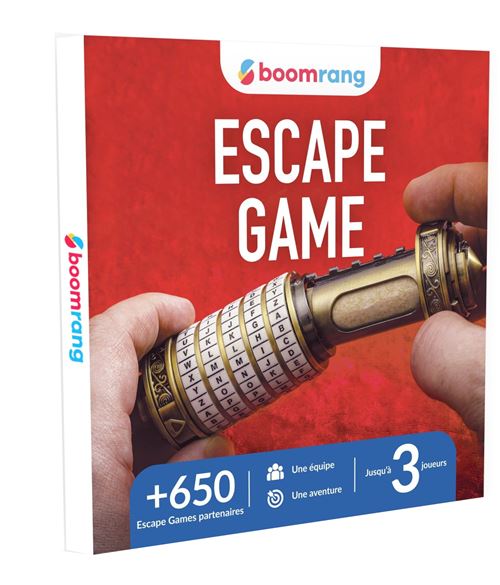 Coffret cadeau Boomrang Escape Game Jusqu à 3 personnes