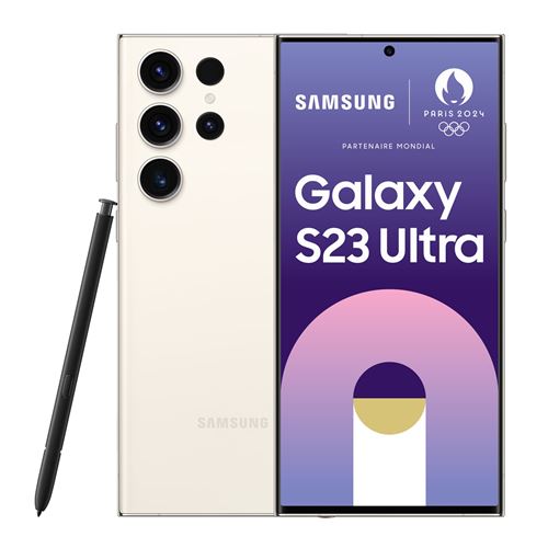 Smartphone Samsung Galaxy S23 Ultra 6.8 Nano SIM 5G 12 Go RAM 512 Go Crème