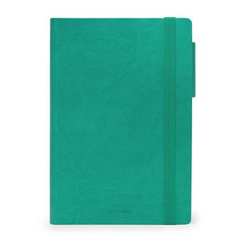 Agenda scolaire journalier Legami Medium 12 x 18 cm 2021-2022 Turquoise