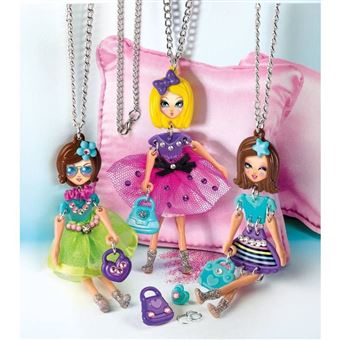 Kit créatif Clementoni Pendentifs poupées Charm dolls