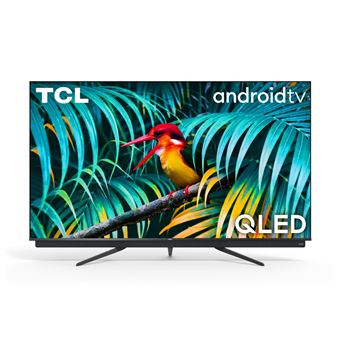 TCL 65C815 - Classe de diagonale 65" (64.5" visualisable) - C815 Series TV LCD rétro-éclairée par LED - QLED - Smart TV - Android TV - 4K UHD (2160p) 3840 x 2160 - HDR - Quantum Dot - titane métallique brossé - 1