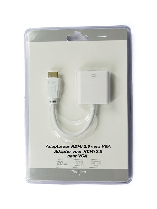 TEMIUM ADAPTER HDMI/VGA 0,2M