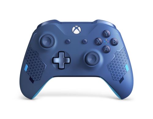 Manette Xbox One Microsoft Sans Fil Edition Spéciale Sport Bleue