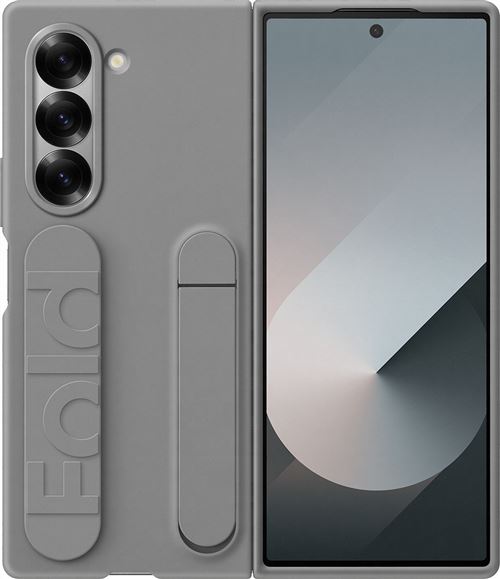 Coque avec lanière et fonction stand Samsung pour Samsung Galaxy Z Fold 6 Gris