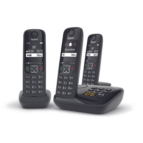 Téléphone sans fil Gigaset AS690A Trio Noir