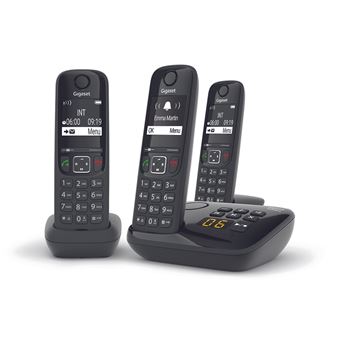 Téléphone sans fil Gigaset AS690A Trio Noir - 1