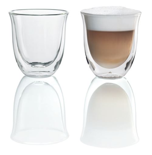 Ensemble Petit Déjeuner Delonghi Lot De 2 Tasses Capuccino - 19 Cl