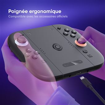 Support de charge Oniverse Fusion Dock 2 Joycons + Controller Grip pour Nintendo Switch 2 Noir