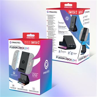 Support de charge Oniverse Fusion Dock 2 Joycons + Controller Grip pour Nintendo Switch 2 Noir