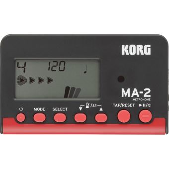 Métronome Korg MA 2BKRD Noir et Rouge