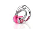 PORTE-CLES CASQUE AUDIO ROSE