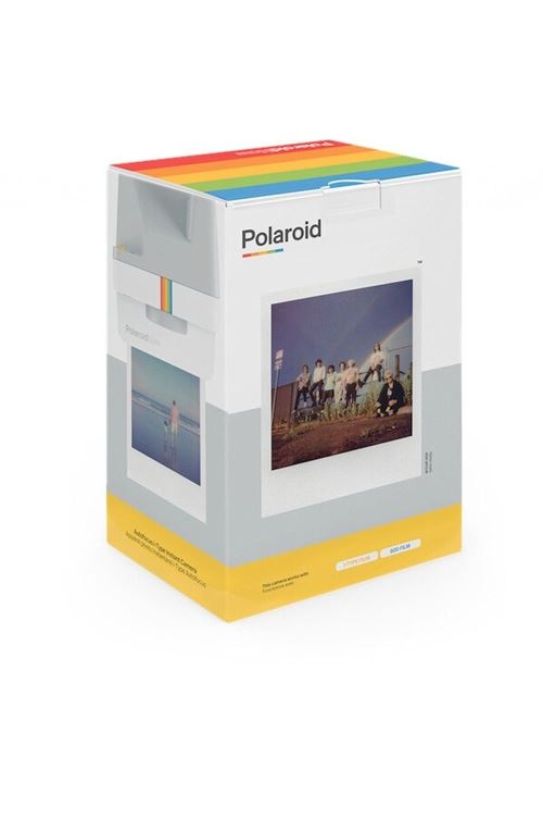 Pack appareil photo instantané Polaroid Now Blanc + 8 photos couleurs cadre  blanc + 8 photos couleur cadre noir - Appareil photo instantané