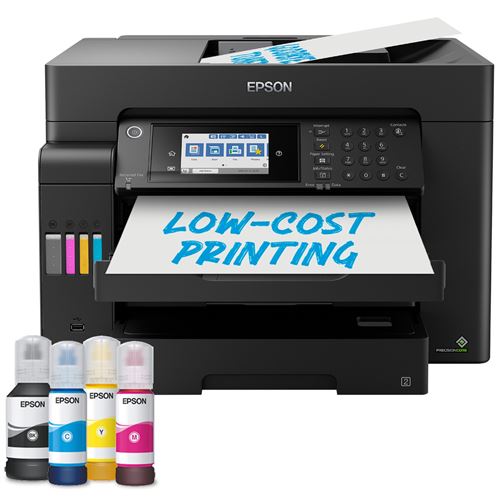 Epson Ecotank et-16655 - Imprimante Multifonctions - Couleur - Jet D'Encre - Its - A3 (Support) - Jusqu'à 25 Ppm (Impression) - 550 Feuilles - 33.6 Kbits/S - Usb, Lan, Wi-Fi, Hôte Usb - Noir