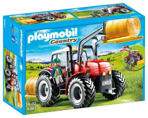 Playmobil Accessoire de la Ferme Tracteur Fermier Jaune et Gris NEW 