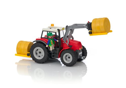 PLAYMOBIL GRAND TRACTEUR avec remorque réf 5121 dès 4 ans EUR 80,00