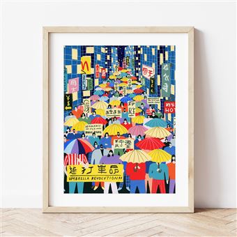 Peinture au numéro La Petite Epicerie Umbrella Revolution par Tara Deacon