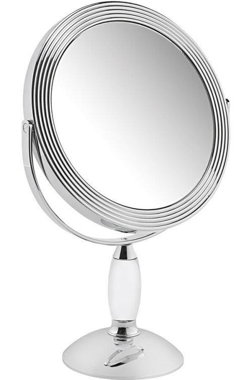 MIROIR SUR PIED CHROME