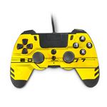 Manette avec fil SteelPlay MetalTech pour PS4 Jaune