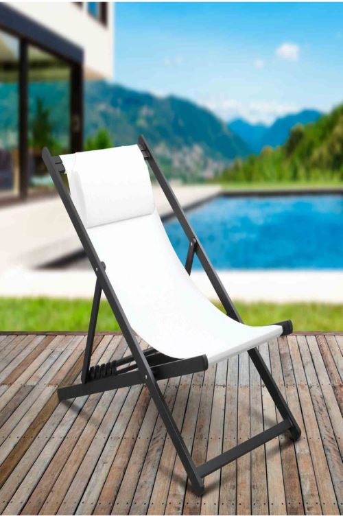 Chilienne Pliante En Aluminium Et Textilene Modèle Chili2 De Mobilier Raineau