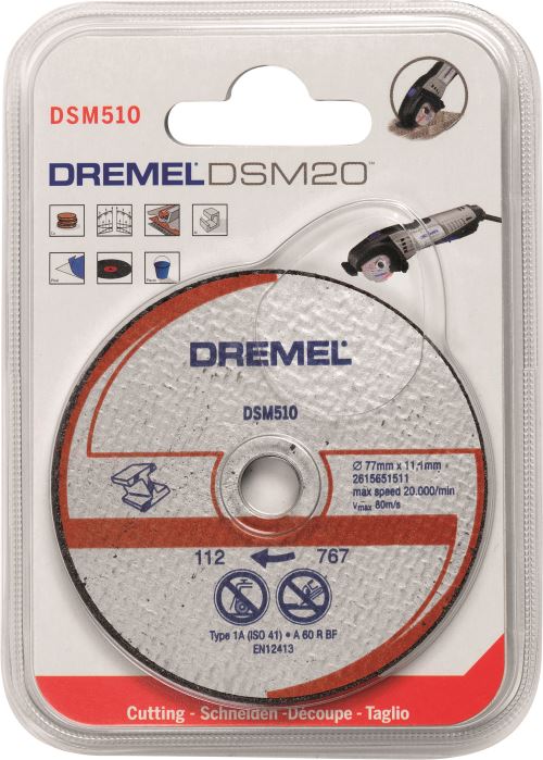 Disque à tronçonner pour métal et plastique Dremel DSM20