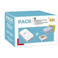 Pack Imprimante Photo HP Sprocket + Album + Housse