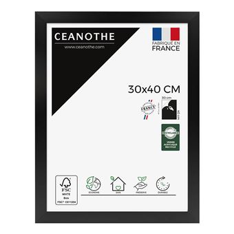 Cadre photo Ceanothe Eternel 30 x 40 cm Noir