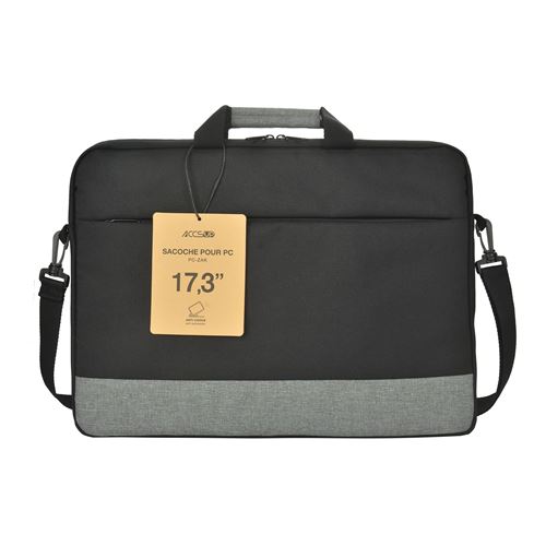 Sac Ordinateur Portable Cuir 15,6" 17,3" Homme - Sacoche Messager Bandoulière Affaire